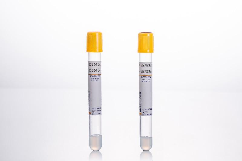 Вакуумна Пробірка, 7 мл, Гель + Активатор згортання, Жовта, 16x100 мм ПЕТ